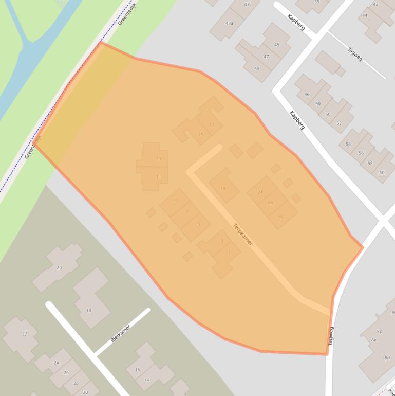 Kaart van postcodegebied 8281HN.