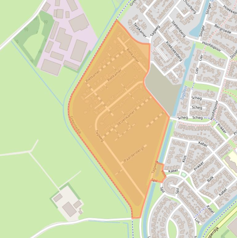 Kaart van postcodegebied 8281HP.