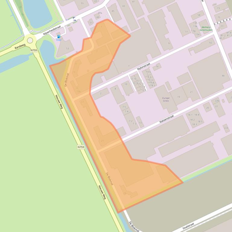 Kaart van postcodegebied 8281JH.