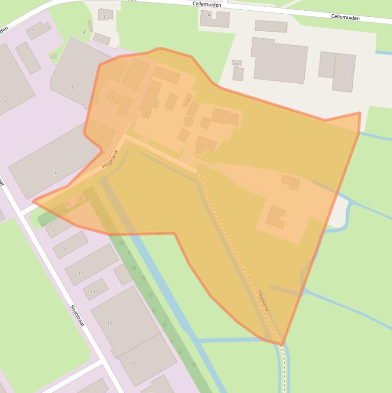 Kaart van postcodegebied 8281JR.