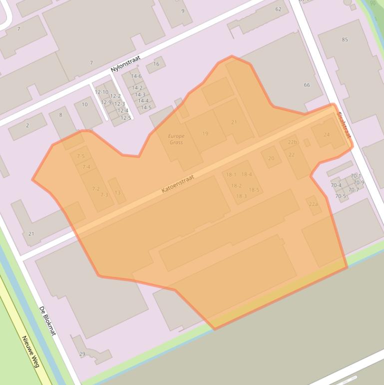 Kaart van postcodegebied 8281JZ.