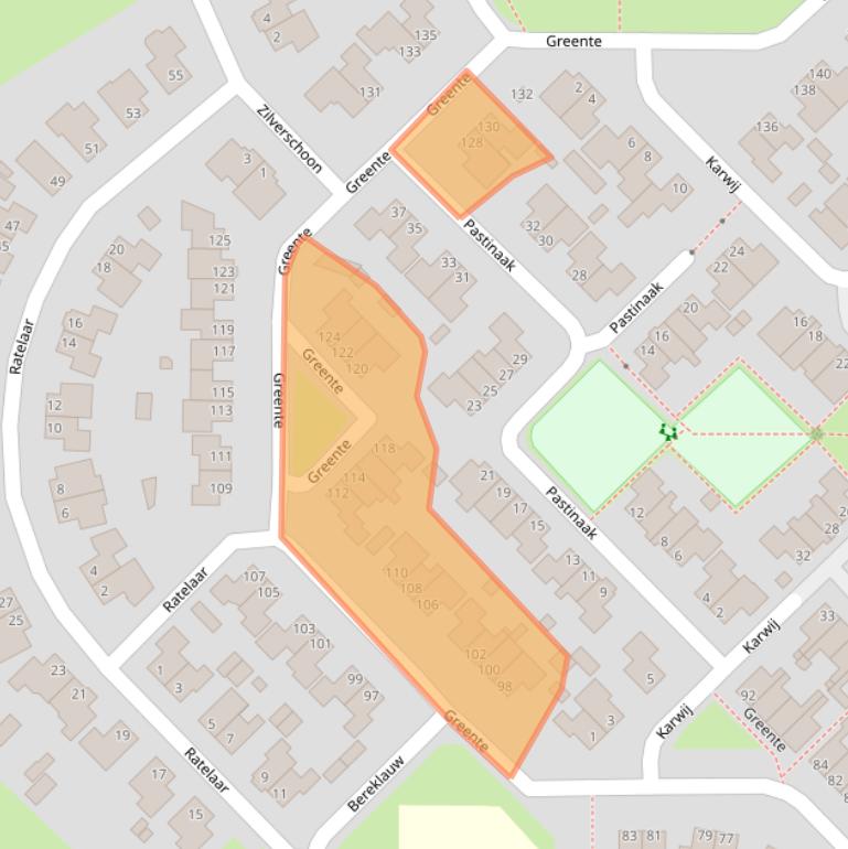 Kaart van postcodegebied 8281KP.