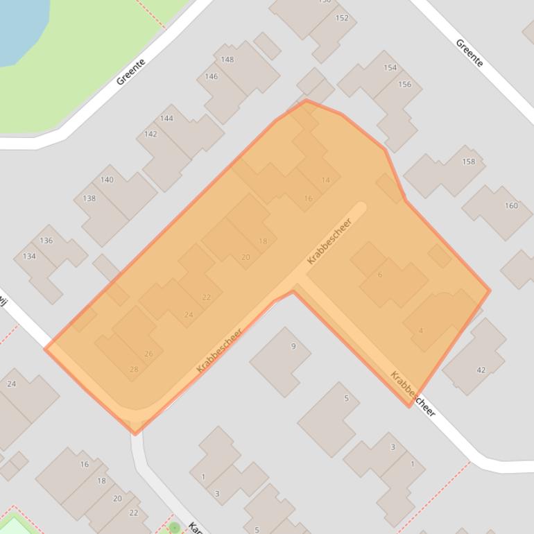 Kaart van postcodegebied 8281KV.