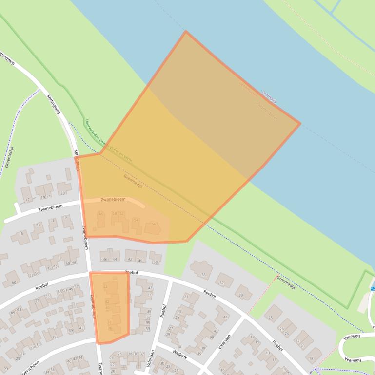 Kaart van postcodegebied 8281LD.