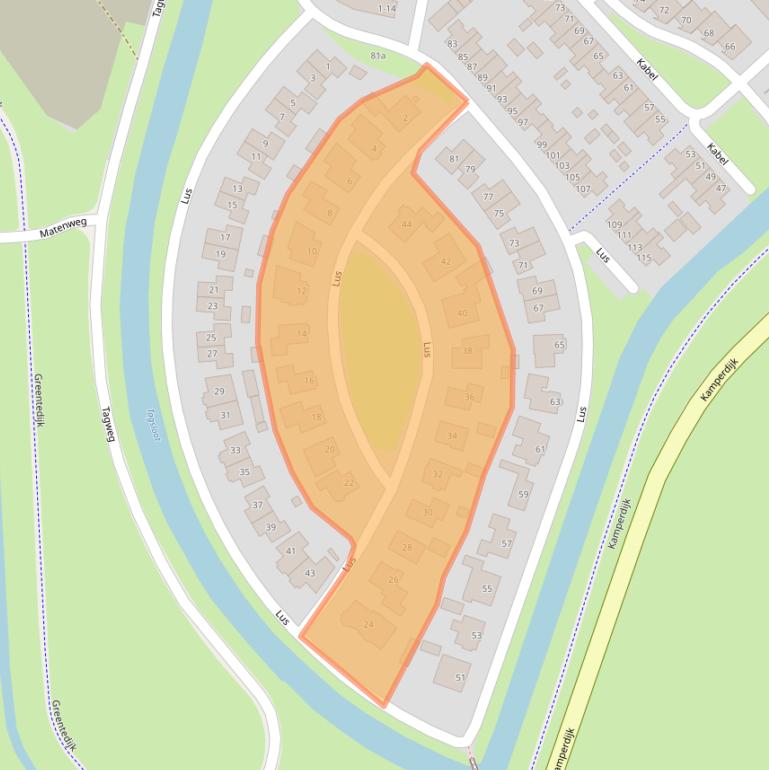 Kaart van postcodegebied 8281NS.