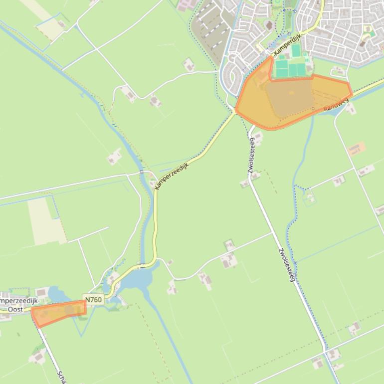 Kaart van postcodegebied 8281PB.