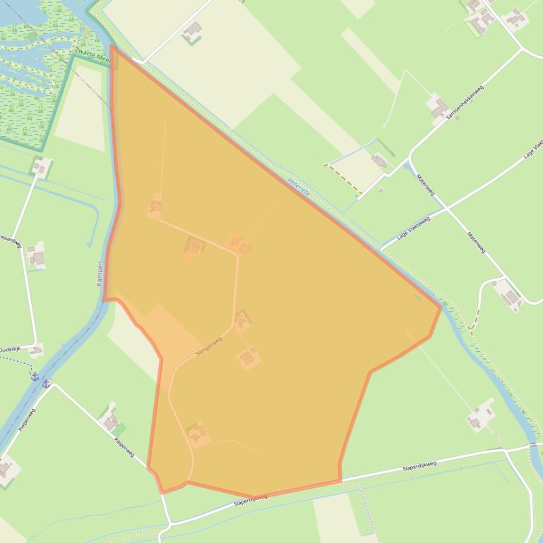 Kaart van postcodegebied 8281PK.