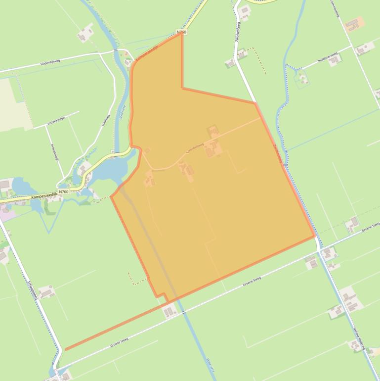 Kaart van postcodegebied 8281PT.