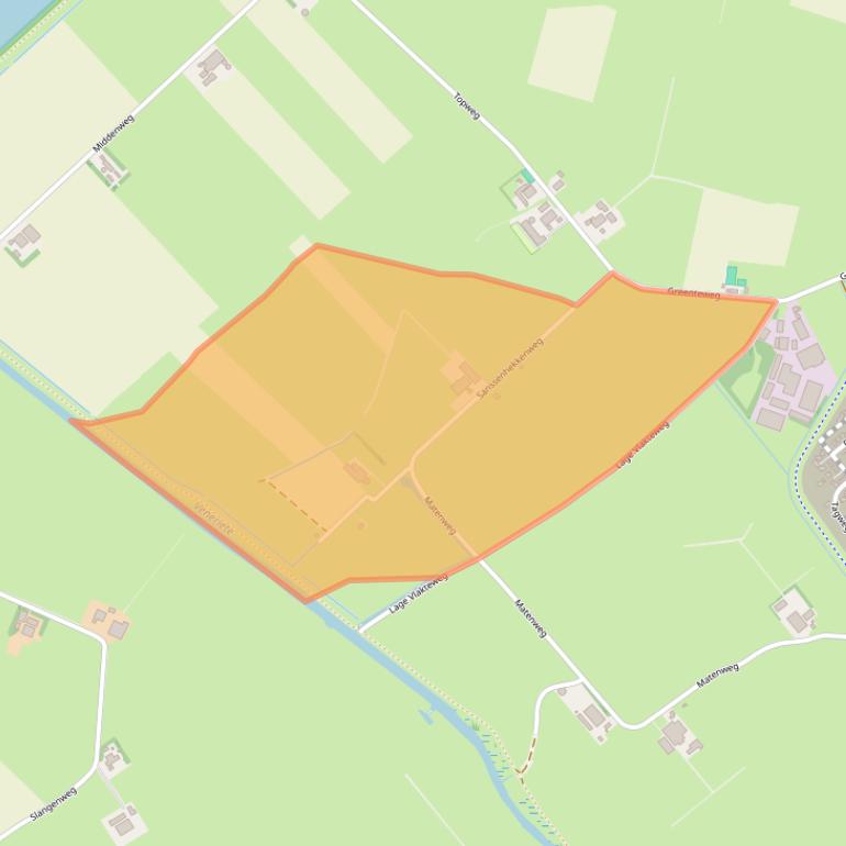 Kaart van postcodegebied 8281PZ.