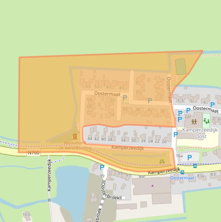 Kaart van postcodegebied 8281RD.