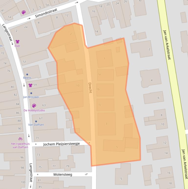 Kaart van postcodegebied 8281ZB.