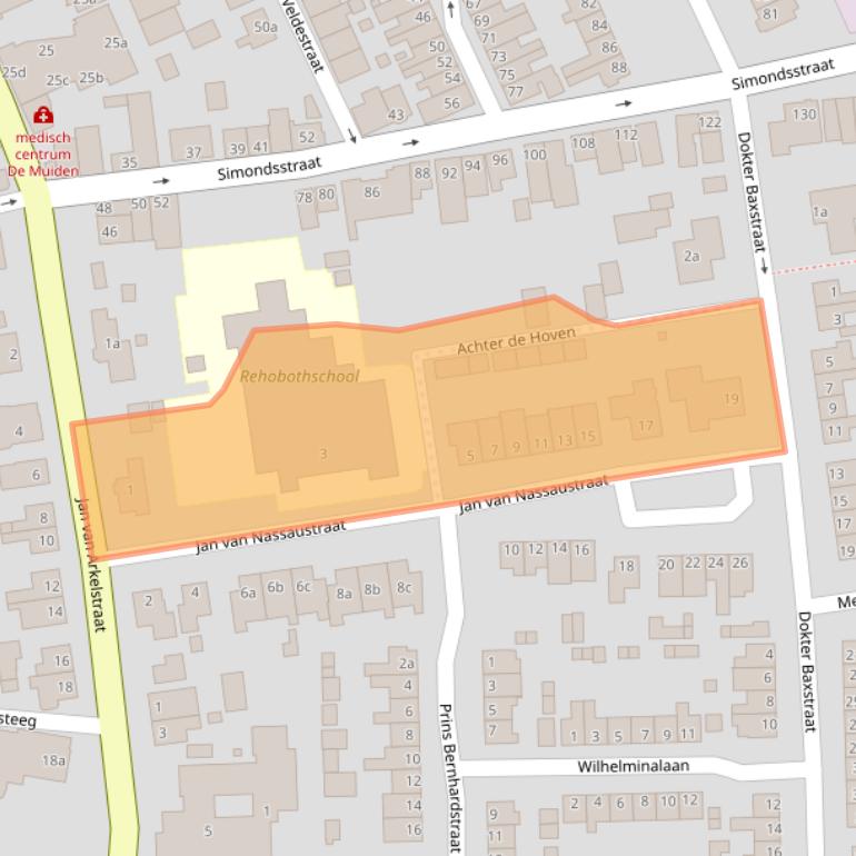 Kaart van postcodegebied 8281ZC.