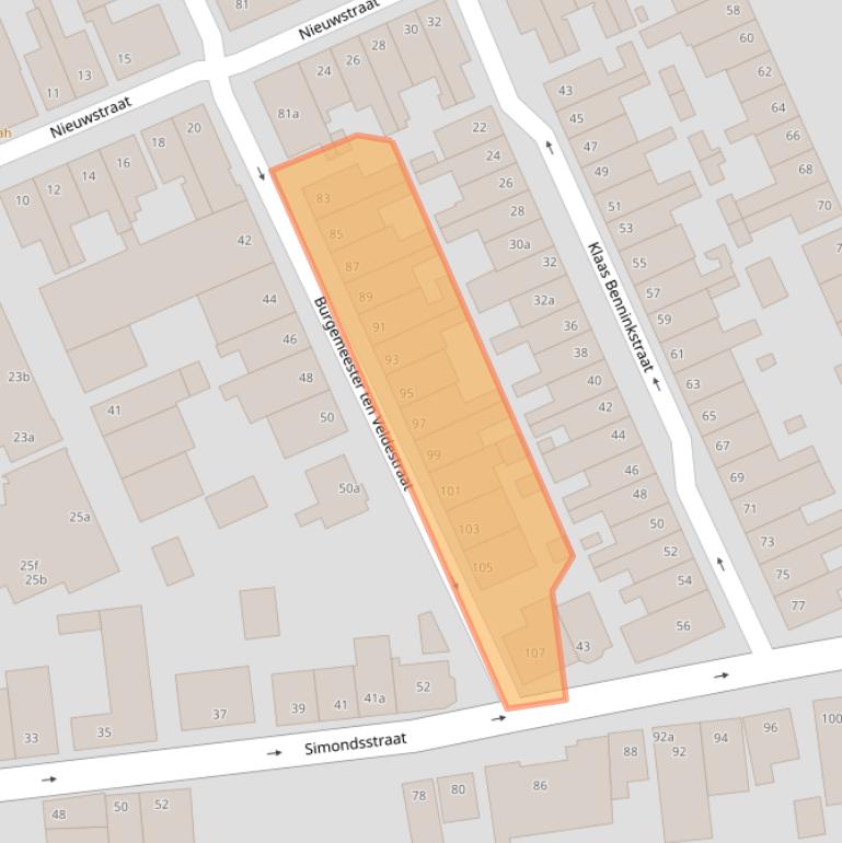 Kaart van postcodegebied 8281ZR.