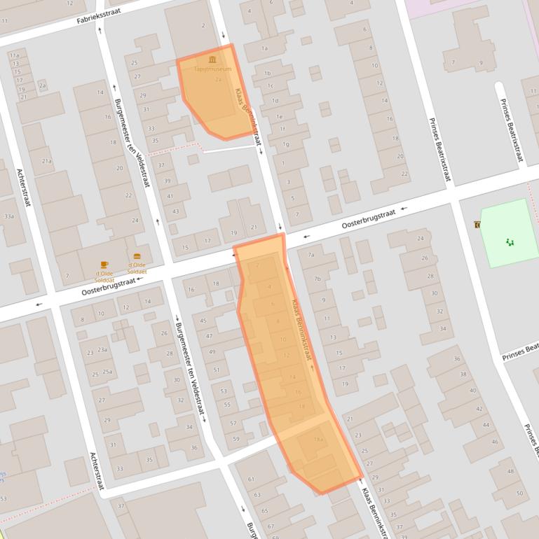 Kaart van postcodegebied 8281ZX.