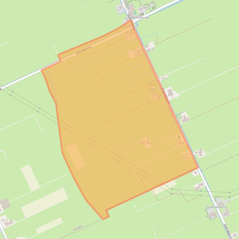 Kaart van postcodegebied 8293PD.