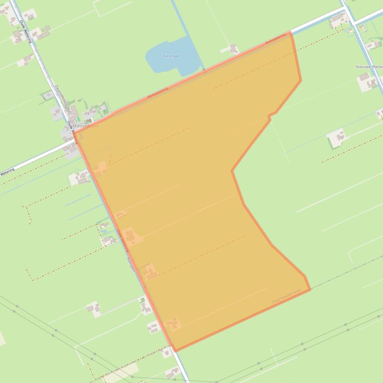 Kaart van postcodegebied 8294PA.