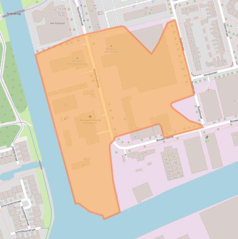 Kaart van postcodegebied 8301AD.