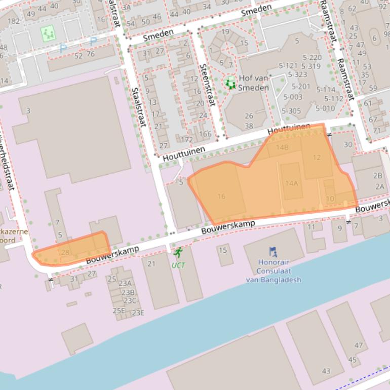 Kaart van postcodegebied 8301AG.