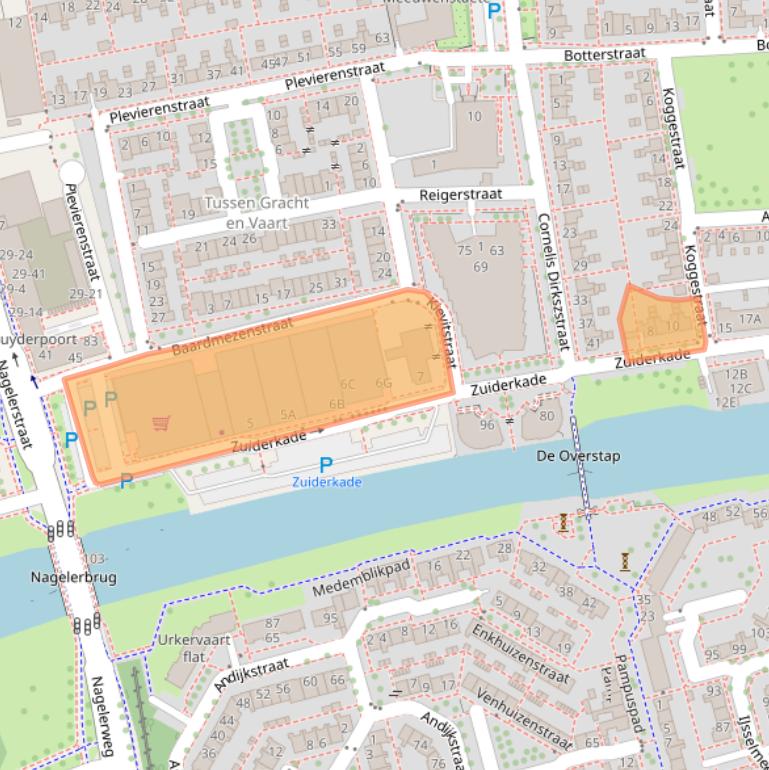 Kaart van postcodegebied 8301AR.