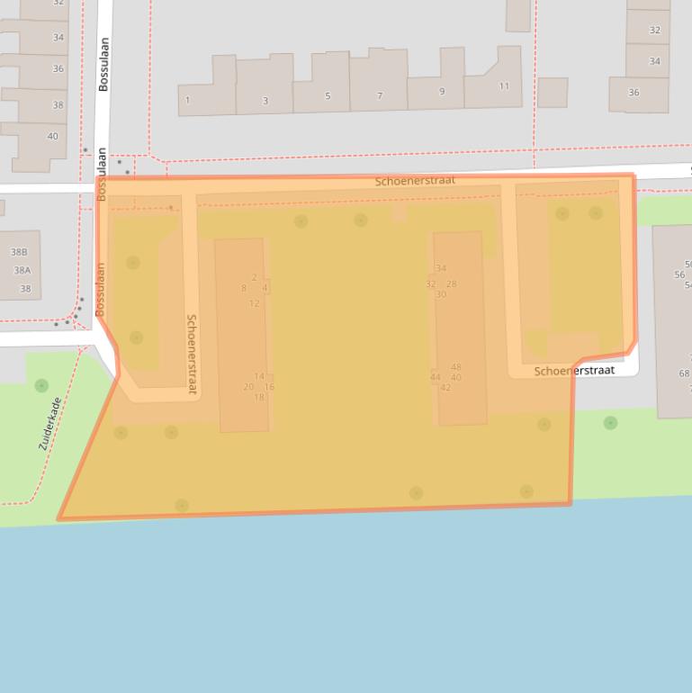 Kaart van postcodegebied 8301AW.