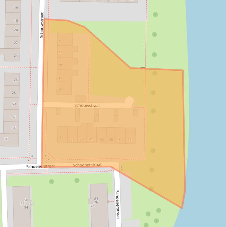 Kaart van postcodegebied 8301BB.