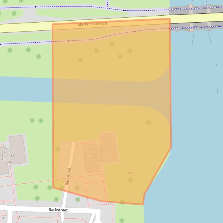 Kaart van postcodegebied 8301BG.