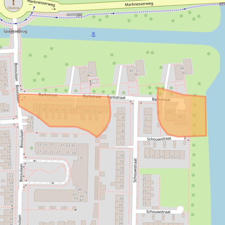 Kaart van postcodegebied 8301BH.