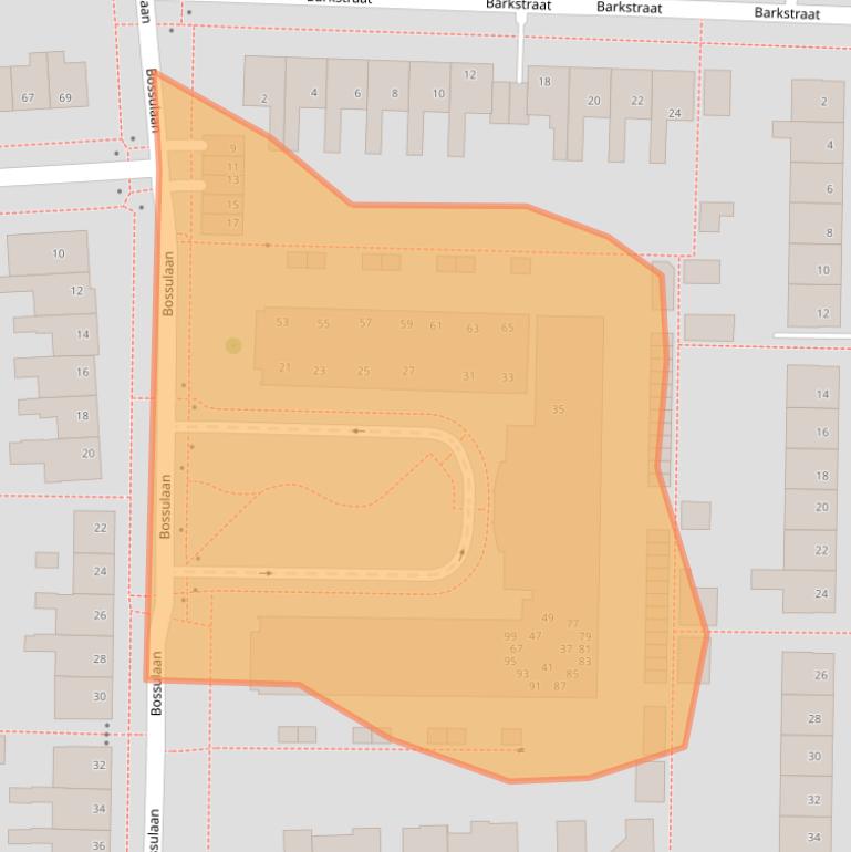 Kaart van postcodegebied 8301BJ.