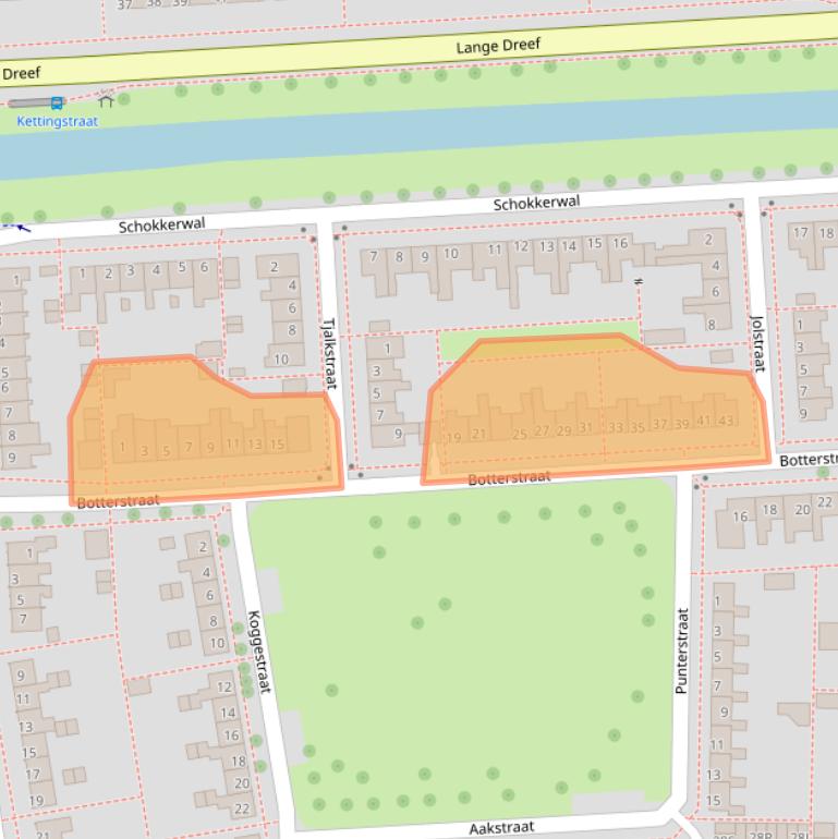 Kaart van postcodegebied 8301BP.