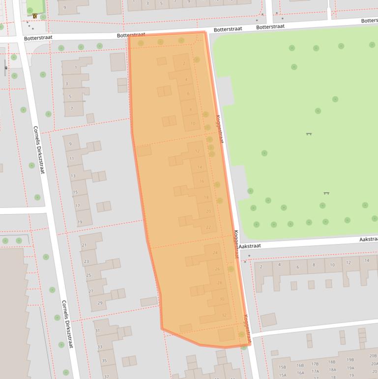 Kaart van postcodegebied 8301BT.