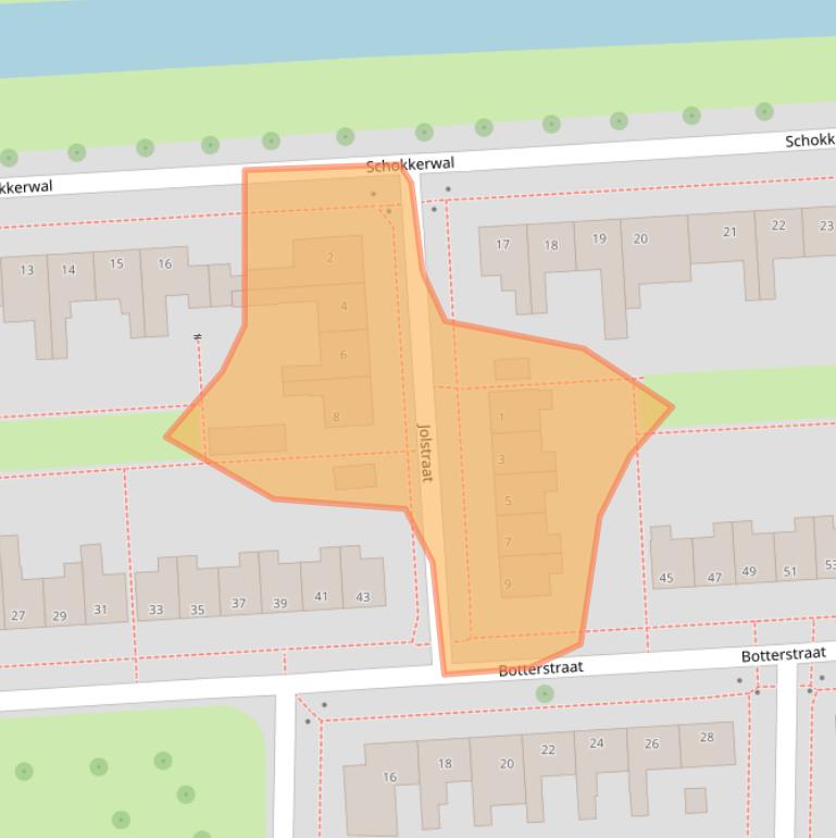 Kaart van postcodegebied 8301BV.