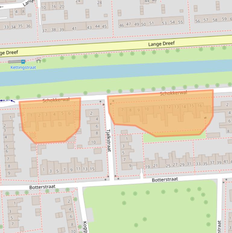 Kaart van postcodegebied 8301BX.