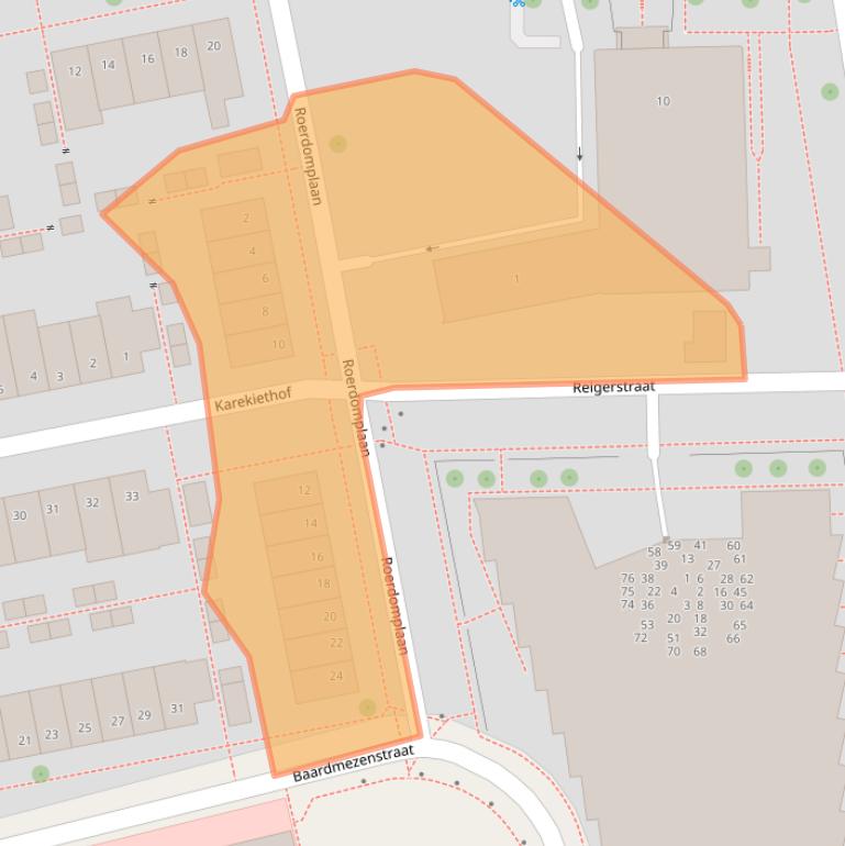 Kaart van postcodegebied 8301XA.