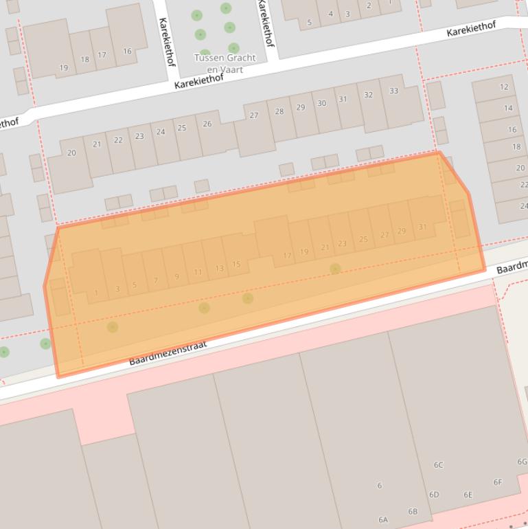 Kaart van postcodegebied 8301XB.