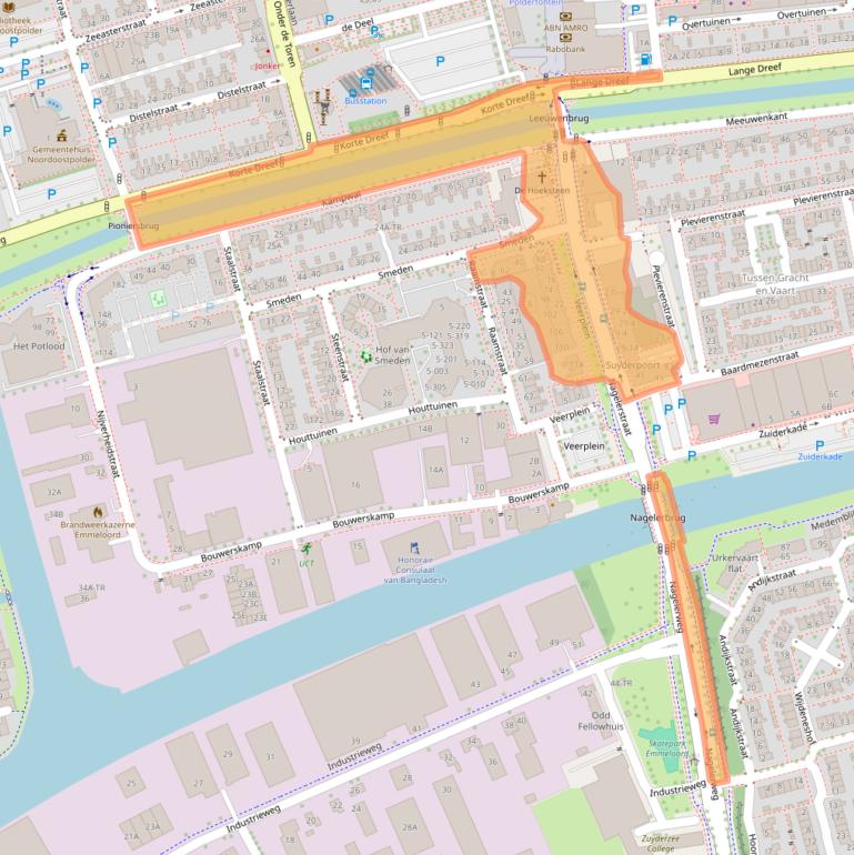 Kaart van postcodegebied 8301XE.