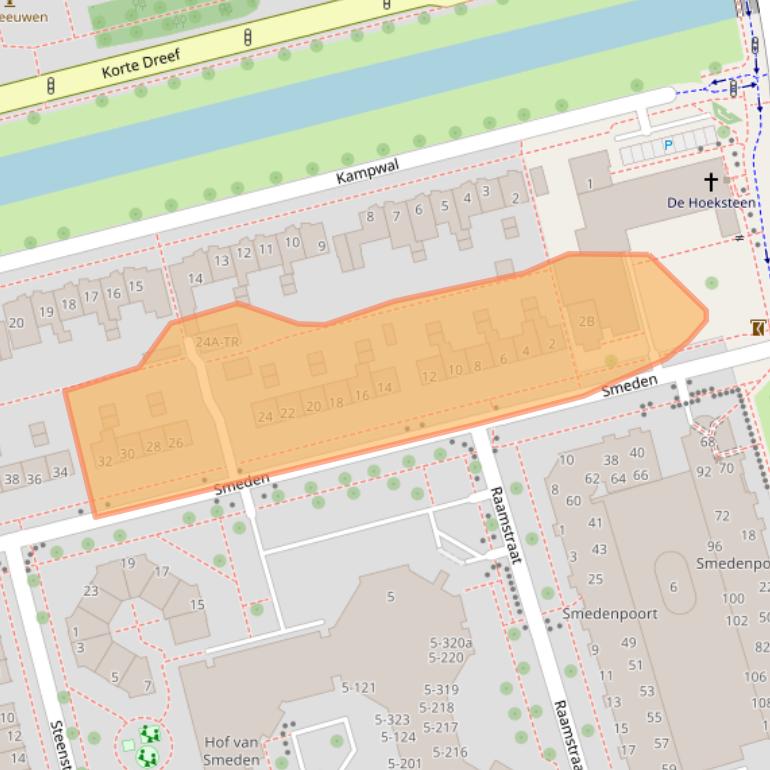 Kaart van postcodegebied 8301XH.