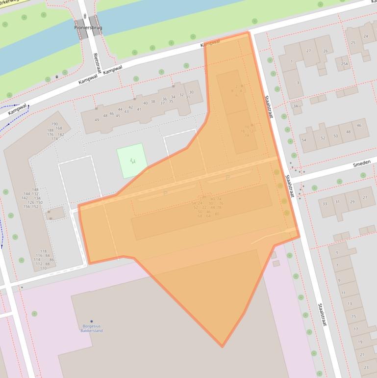 Kaart van postcodegebied 8301XL.