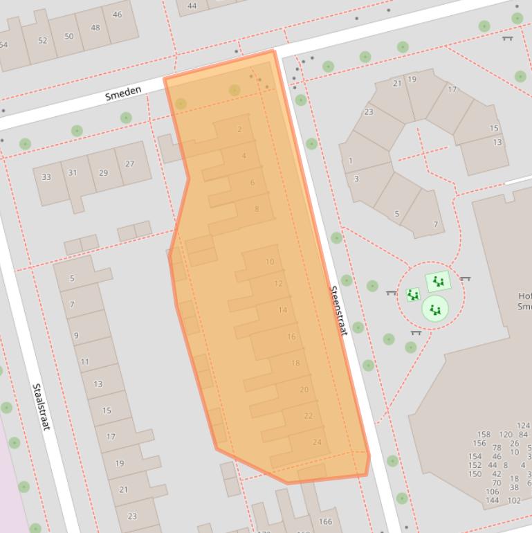 Kaart van postcodegebied 8301XN.