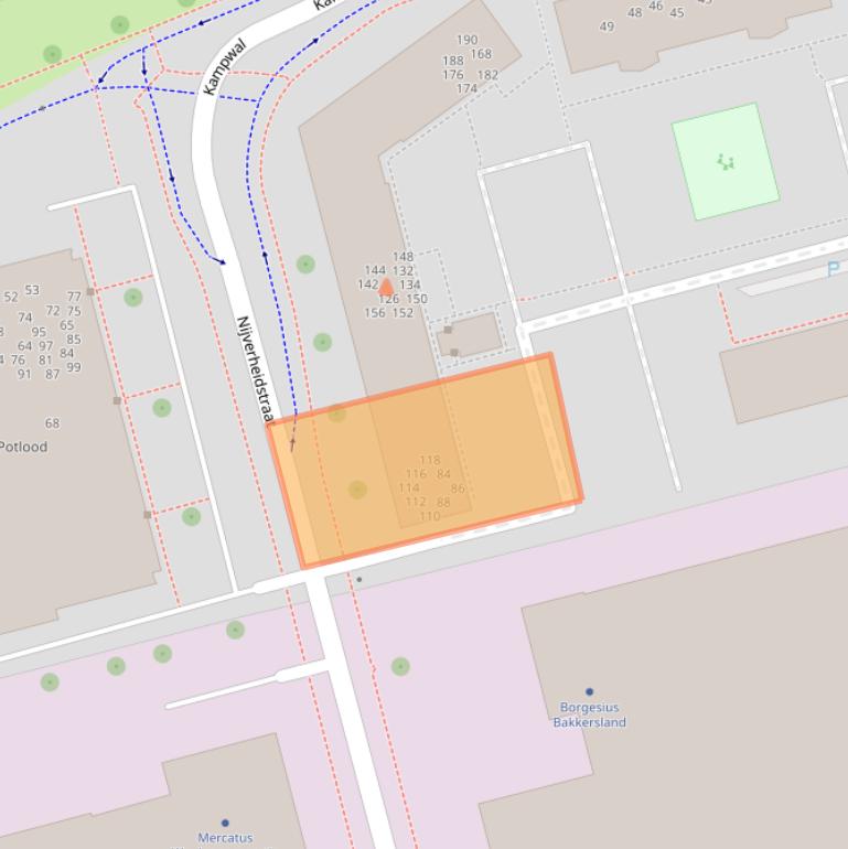 Kaart van postcodegebied 8301XV.