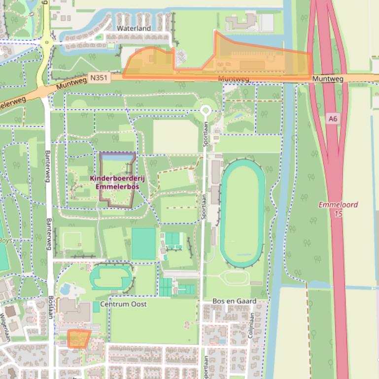 Kaart van postcodegebied 8302AN.