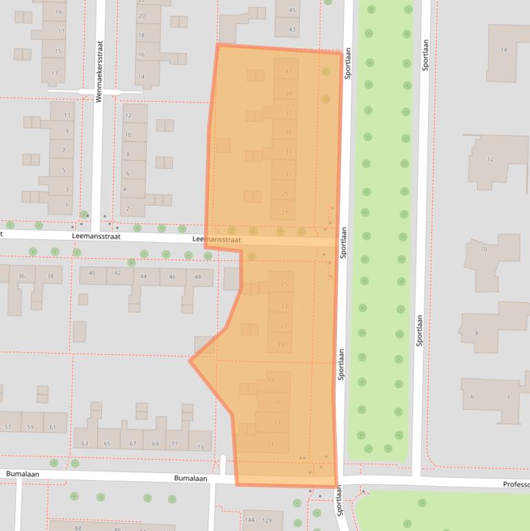 Kaart van postcodegebied 8302AW.