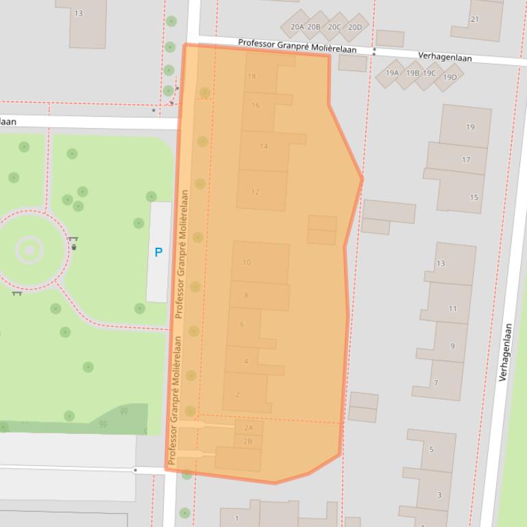 Kaart van postcodegebied 8302BD.