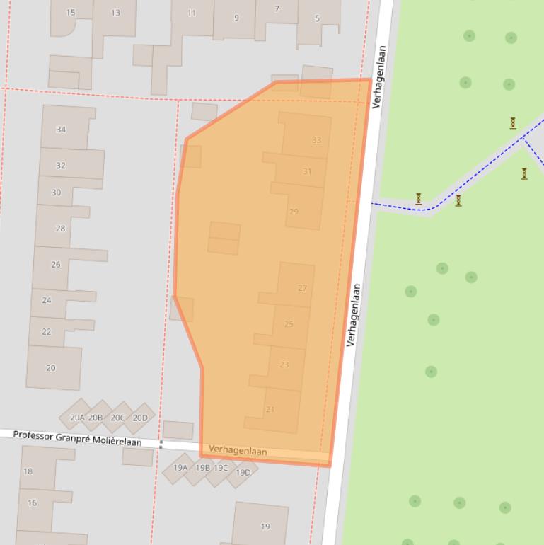 Kaart van postcodegebied 8302BP.