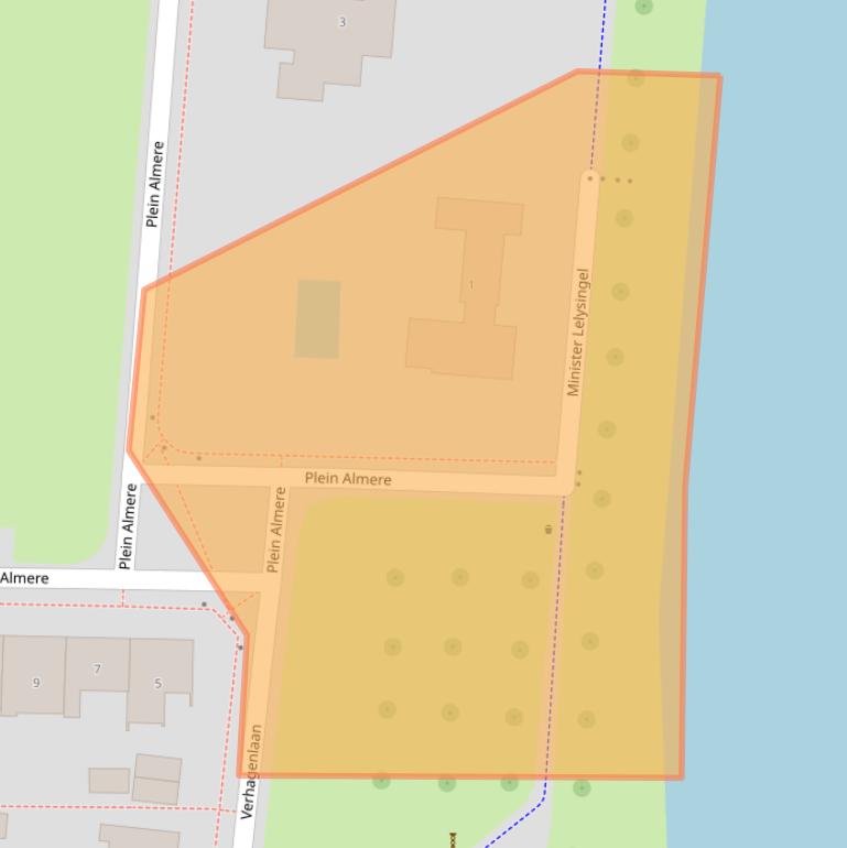 Kaart van postcodegebied 8302BR.