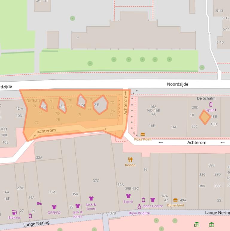 Kaart van postcodegebied 8302DV.