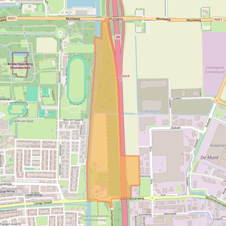 Kaart van postcodegebied 8302GN.