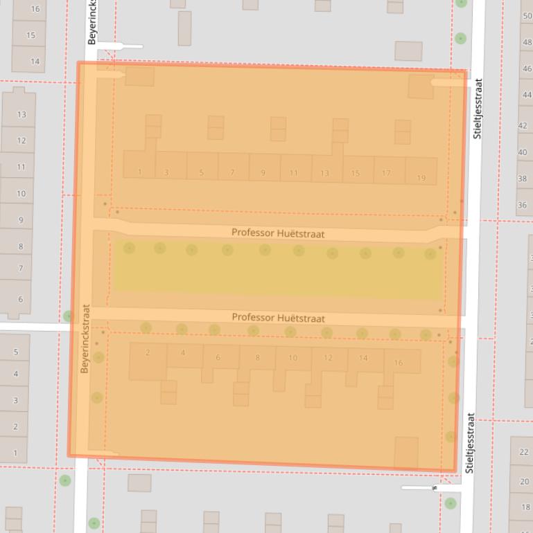 Kaart van postcodegebied 8302GW.