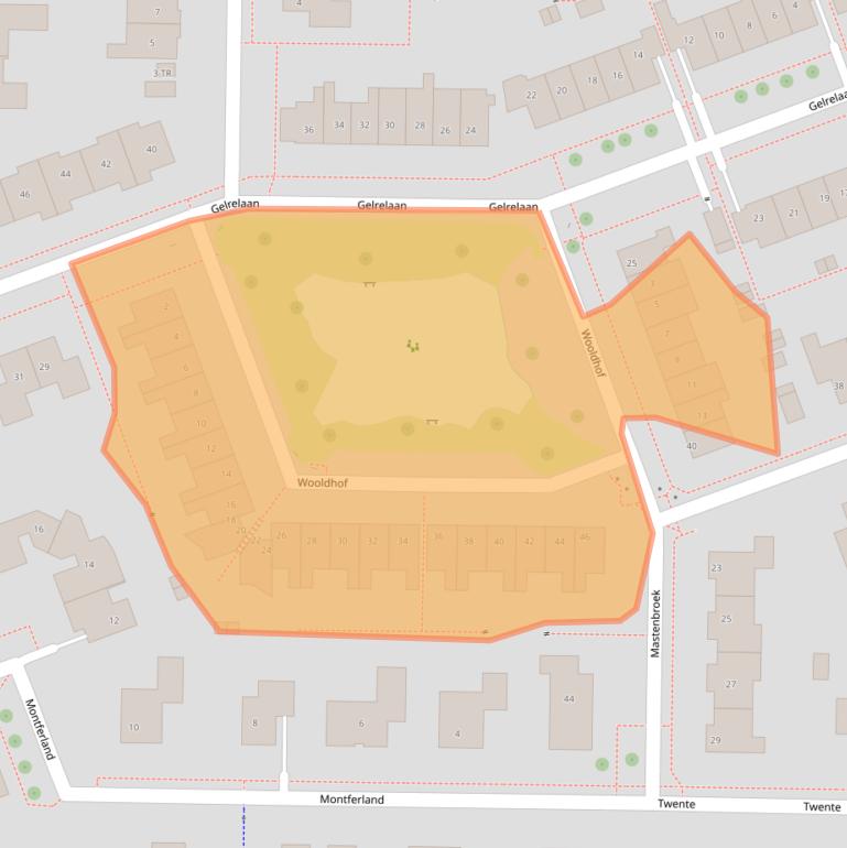 Kaart van postcodegebied 8302KC.