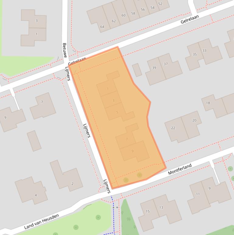 Kaart van postcodegebied 8302KD.