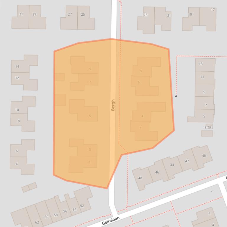 Kaart van postcodegebied 8302KK.